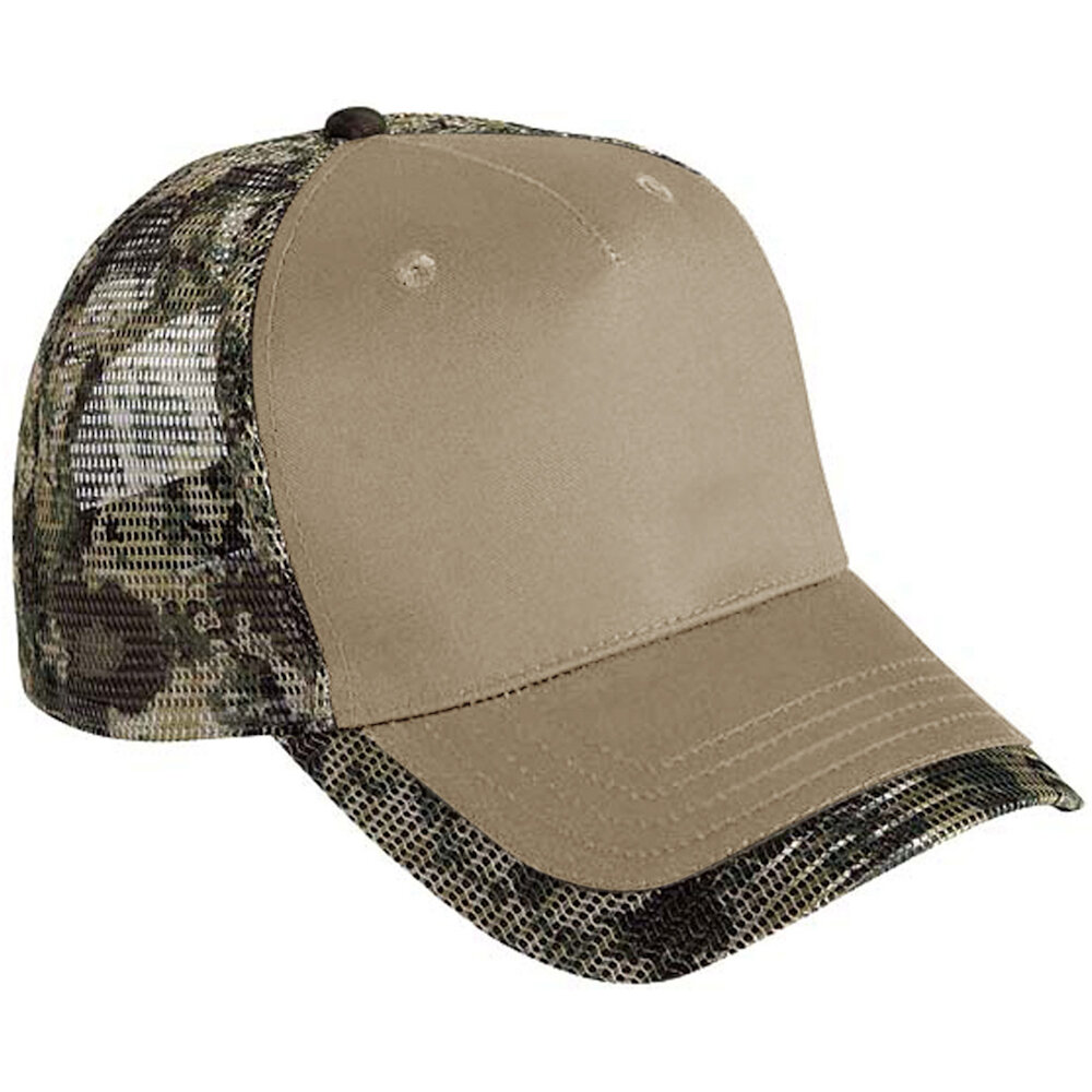 COBRA CAP | Cobra 5 Panel Cotton Camo/Mesh Cap